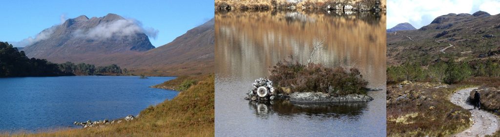 Typical scenic views on walks from Gairloch Highland Lodge