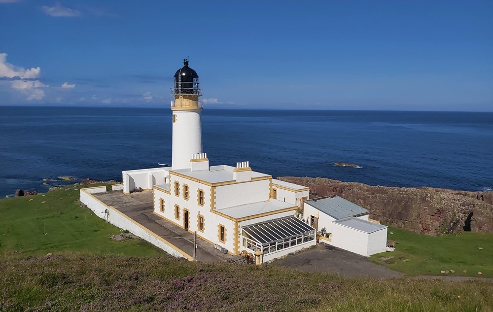 Vantage point at Rubha Reidh Lighthouse, one of the best spots for land-based whale watching in Gairloch.